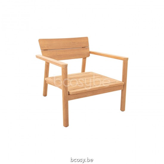 Jati Kebon Lynn Teak Sofa 1Seat Teak Natural Smooth.