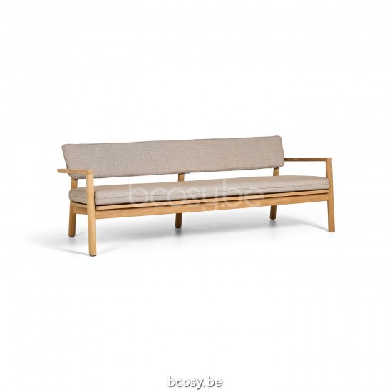 Jati Kebon Lynn Teak Sofa 3Seat Teak Natural Smooth.