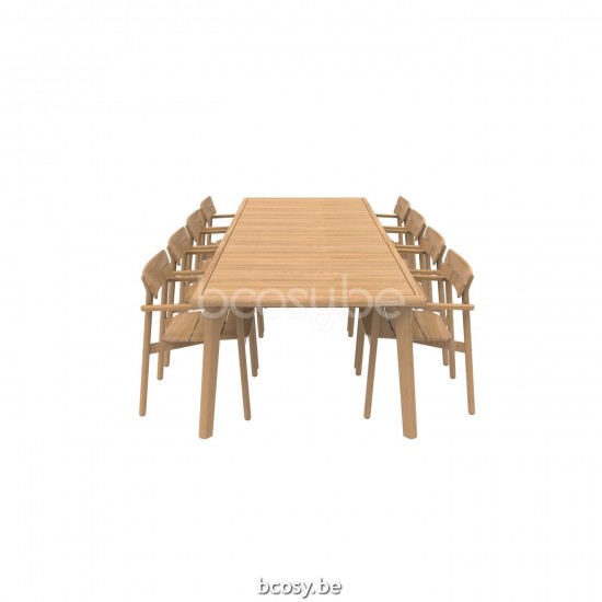 Jati Kebon Lynn Teak Dining Table Teak Natural Smooth 295x110.