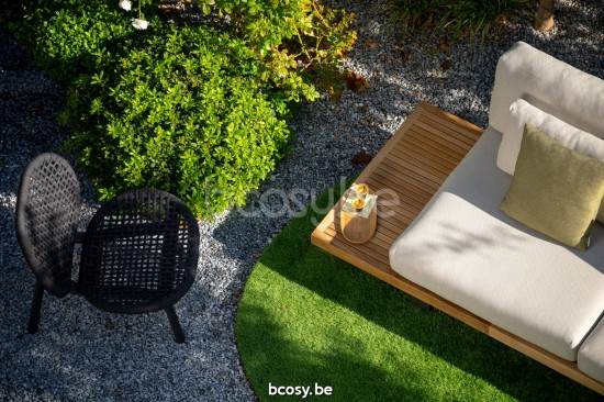 Jati&Kebon Truro salons de jardin détente 2 places Aluminium anthracite mat.