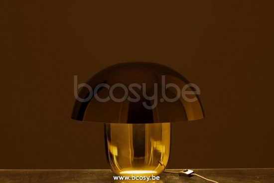 Éclairage Armatures Luminaires D'intérieur Pieds De Lampe Avec Abat Jour Lampes De Table Jolipa J Line Jline Lampe Champignon Metal Or Small