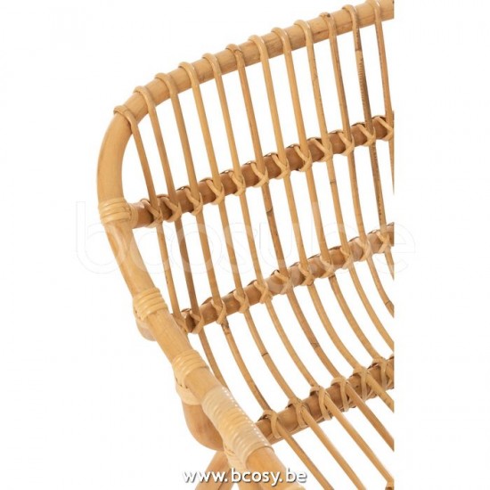 J Line Jline Sedia Ana Rattan Naturale Silla Ana Cana Natural