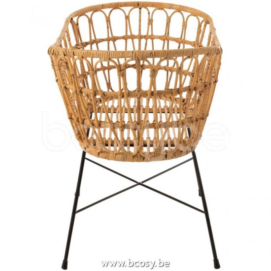 Lits bébé à barreaux Jolipa J Line Jline Berceau Matelas Rotin Metal Naturel Blanc