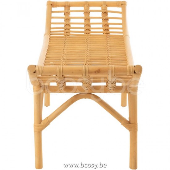 canapés Jolipa J Line Jline Banc Ana Rotin Naturel