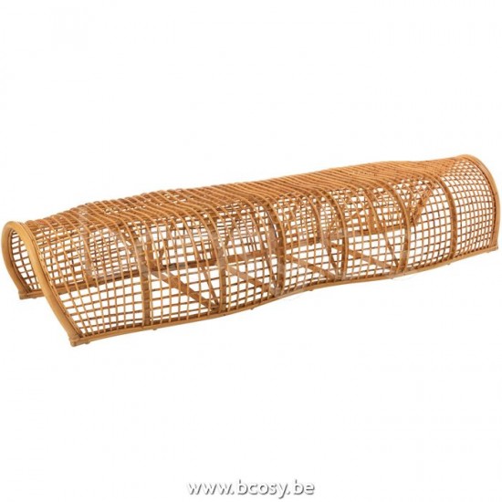 J Line 11267 Bank Roni Rotan Naturel L200xB70xH45 zitbanken divans