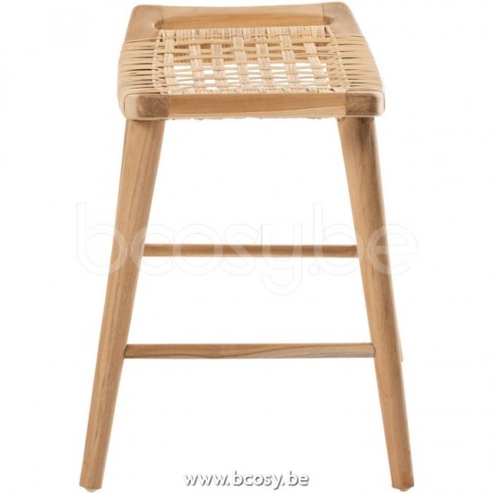 tabourets ronds Jolipa J Line Jline Tabouret Alis Tek Naturel