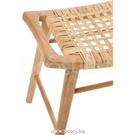 J Line Jline Stool Alis Teak Wood Natural crutches stools
