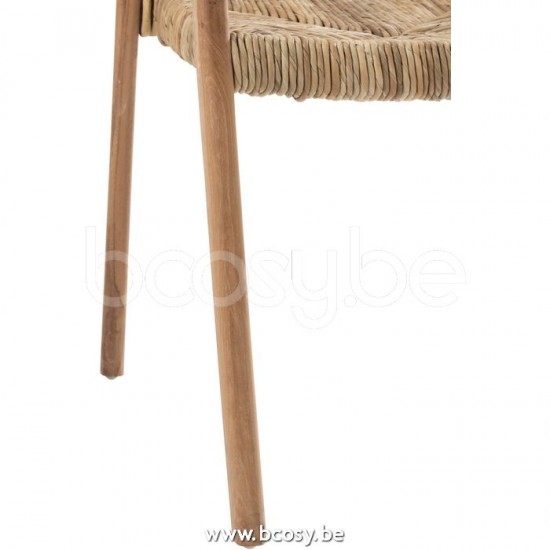 J Line Jline Chair Ana Teak Wood Brown dining chairs