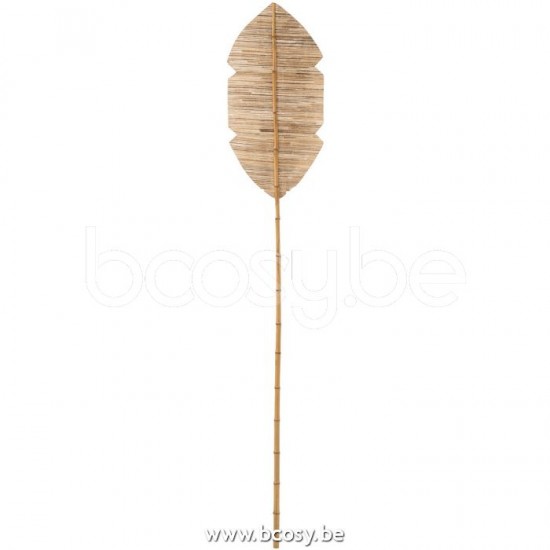 J Line 11344 Blad Deco Bamboe Bananen Bladeren Naturel Large L27xB2xH150 sierbladeren