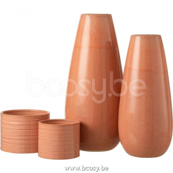 vases Jolipa J Line Jline Vase Uni Rond Ceramique Pamplemousse Large