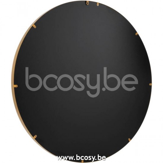 J Line Jline Jolipa 15188 Spiegel Rond Hoge Rand Metaal Glas Goud Large