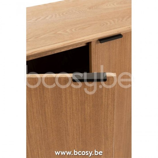J Line Jline Armadio Gambe 2 Porte Legno Metallo Naturale Armario Patas 2 Puertas Madera Metal Natural