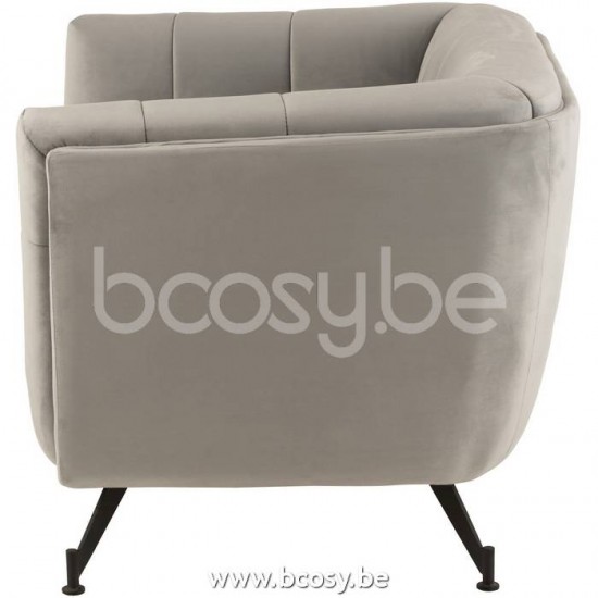 J Line Jline Lounge Seat 1 Person Textile Wood Metal Light Grey one 1 person seaters couches