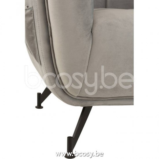 J Line Jline Sitz Lounge 1 Person Textil Holz Metall Hell Grau sessel 1 person