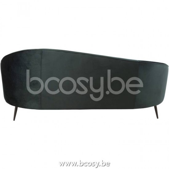 J Line Jline Jolipa 15454 Sofa Elisabeth Textiel Metaal Groen