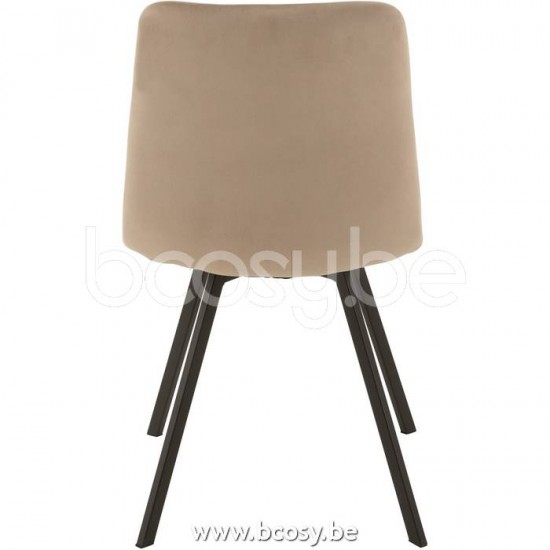 J Line Jline Jolipa 15468 Stoel Morgan Textiel Metaal Beige