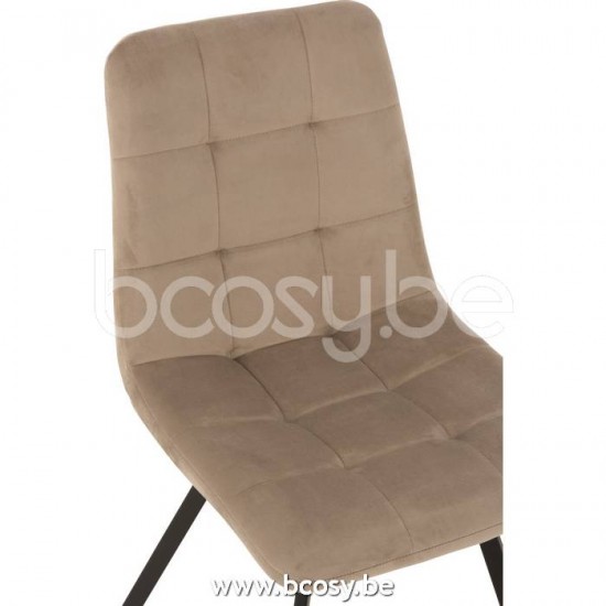 J Line Jline Stuhl Morgan Textil Metall Beige stuhl stuehle