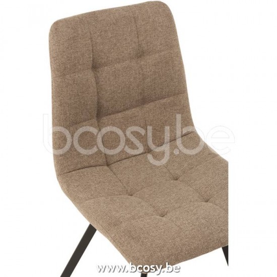 J Line Jline Stuhl Babette Textil Metall Beige stuhl stuehle