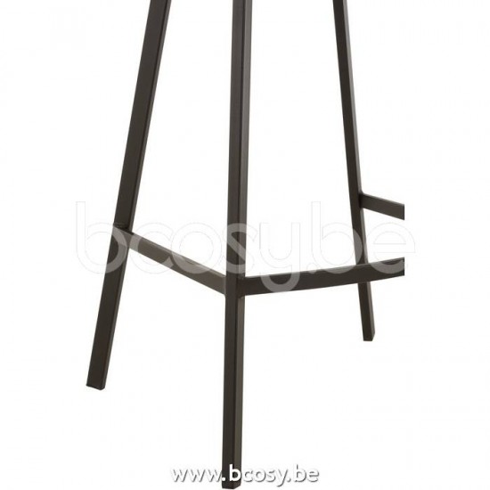J Line Jline Barstool Stephane Textile Metal Beige bar chairs stools