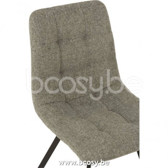 J Line Jline Stuhl Babette Textil Metall Grau stuhl stuehle