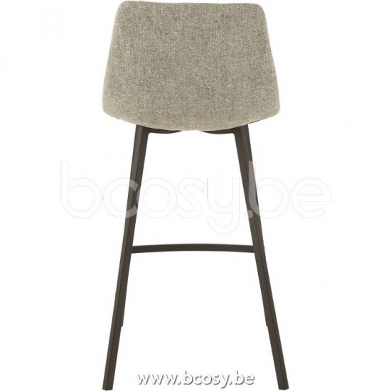 J Line Jline Jolipa 15474 Barstoel Stephane Textiel Metaal Grijs