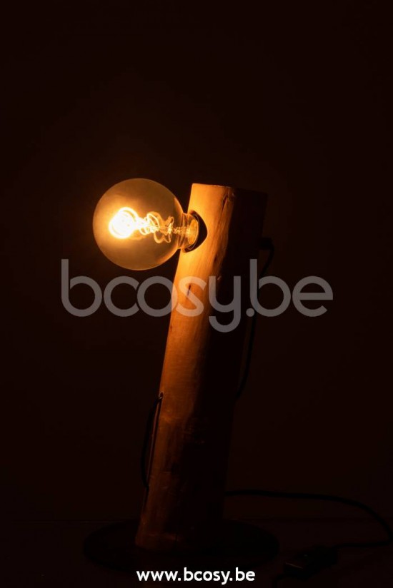 Éclairage Armatures Luminaires D'intérieur Pieds De Lampe Avec Abat Jour Lampes De Table Jolipa J Line Jline Lampe Silas Inclinee Bois De Berangan Naturel