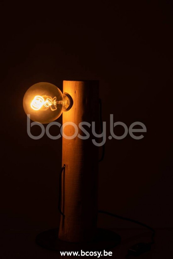 Éclairage Armatures Luminaires D'intérieur Pieds De Lampe Avec Abat Jour Lampes De Table Jolipa J Line Jline Lampe Silas Bois De Berangan Naturel