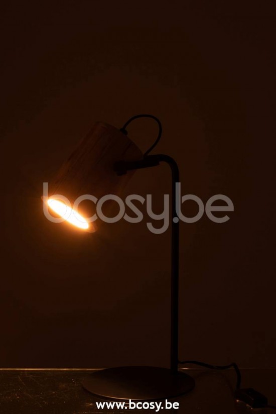 Éclairage Armatures Luminaires D'intérieur Pieds De Lampe Avec Abat Jour Lampes De Table Jolipa J Line Jline Lampe De Bureau Silas Bois De Berangan Naturel