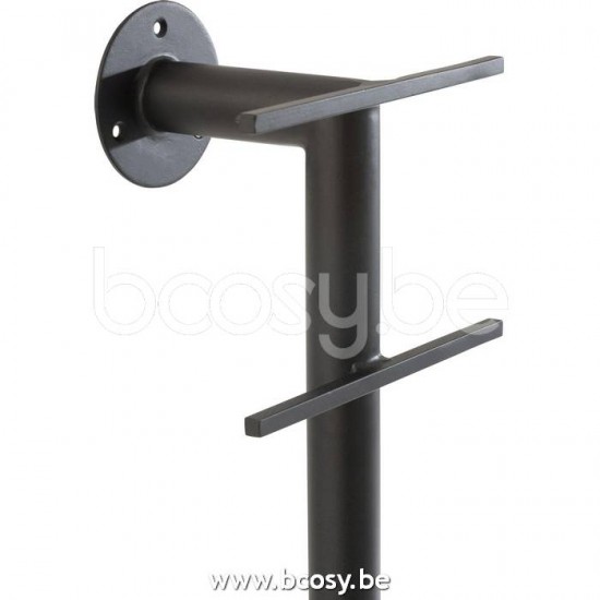 J Line Jline Jolipa 15683 Spiegel Plank Muur Marmer Ijzer Glas Wit Zwart