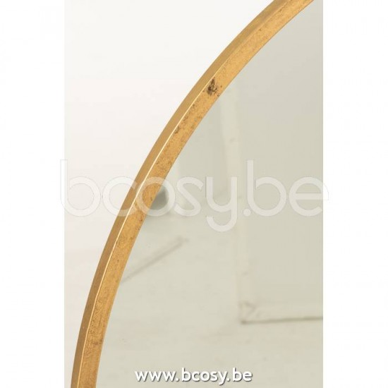 miroirs Jolipa J Line Jline Miroir Mona Rond Metal Verre Or Extra Large