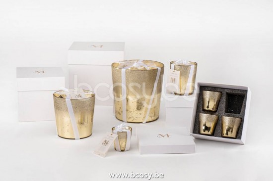 bougies parfumées Jolipa J Line Jline Bougie Parfumee Deluxe Verre Or Large