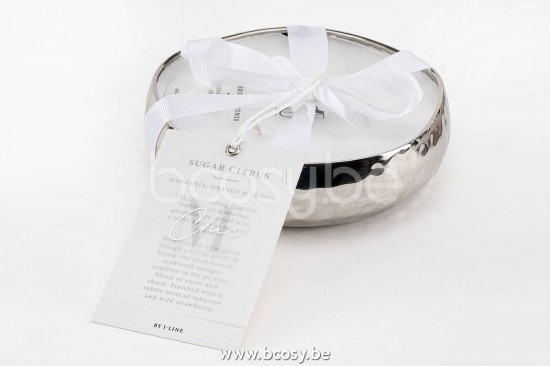 bougies parfumées Jolipa J Line Jline Bougie Parfumee Livia Metal Argent Large