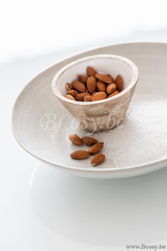 Jline Bol Madera De Mango Blanco Small