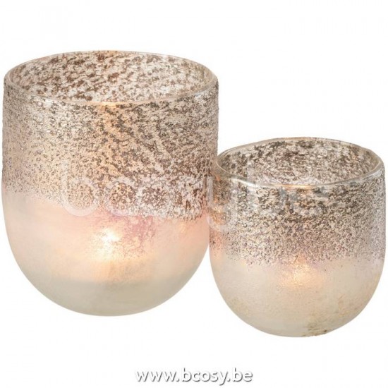 J Line Jline Hurricane Milano Glass Grey Pink Large lanterns hurricanes