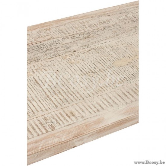 J Line Jline Tisch Bett Militär Recycelte Holz Verwaschenes Wei? couchtische Kaffeetische