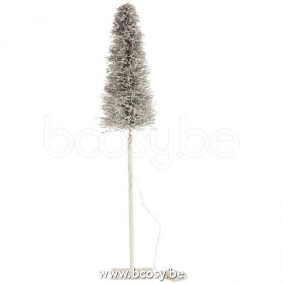 J Line 17081 Boom Deco Led Batterij Takken White Wash Medium L16xB16xH78 cm kerstbomen