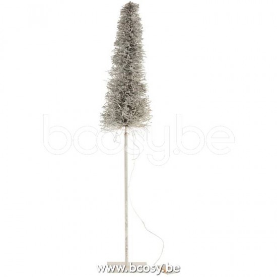 J Line 17082 Boom Deco Led Batterij Takken White Wash Large L18xB18xH98 cm kerstbomen