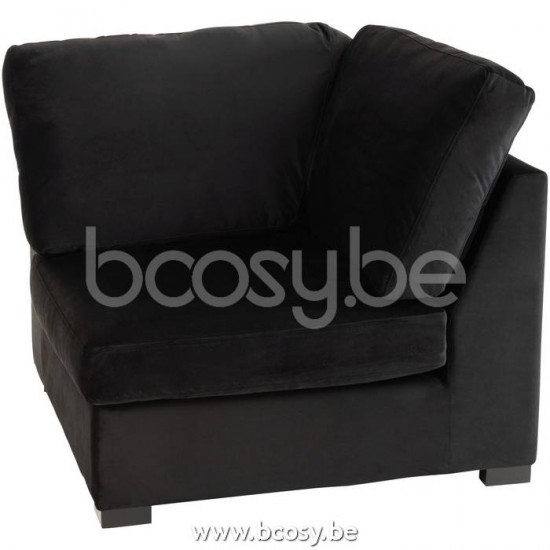 J Line Jline Sessel Ecke Samt Schwarz ecksofas ecke sessel
