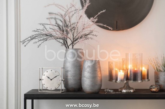 J Line Vaso Irregolare Rugoso Ceramica Argento Large Jarron Irregular Rugoso Ceramica Plata Large.