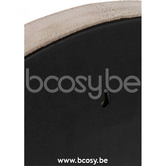 miroirs Jolipa J Line Jline Miroir Rond Cuir Beige Small