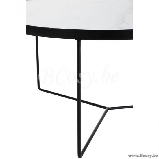 Jline 1797 moderne salontafel rond wit marmer j line Meubels Meubles Furniture Möbel Muebles Mobili MEUBELEN Salontafels