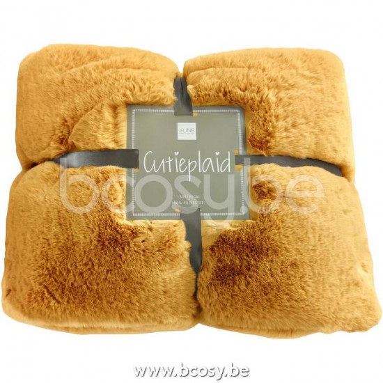 J Line Jline Plaid Cutie Polyester Ochre throw