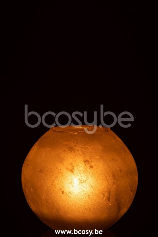 photophores Jolipa J Line Jline Vase Soda Rond Verre Or Large