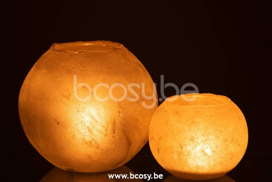 J Line Jline Vase Soda Rund Glas Gold Large t lichthalter teelichtleuchter teelichte