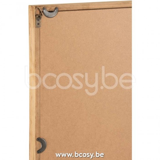 cadres tableaux canevas Jolipa J Line Jline Decoration Murale Lion Bois Verre Marron