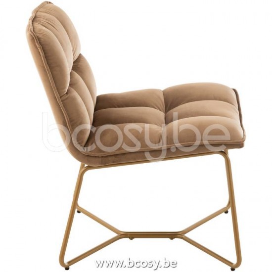 J Line Jline Lounge Stuhl Lisa Metall Textil Braun loungestuhl loungesessel loungestuehle
