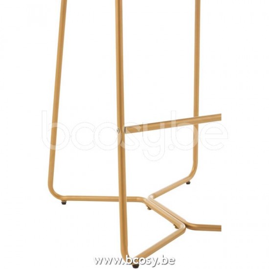 J Line Jline Barchair Pierre Metal Textile Dark Brown bar chairs stools