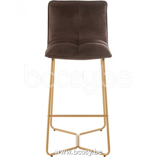 J Line Jline Barstuhl Pierre Metall Textil Dunkel Braun barhockers barstuhl barstuehle