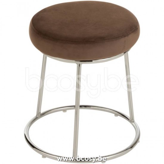 JLine J Line 19533 Zitting Voor Frame Textiel Bruin L34xB34xH8 cm