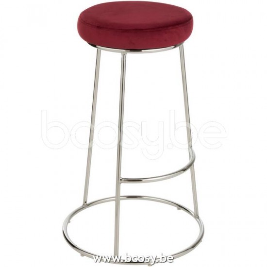 J Line Jline Jolipa 19534 Zitting Voor Frame Textiel Steen Rood